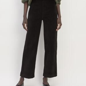 Everlane The Corduroy Wide-Leg Pant Black - Size 2